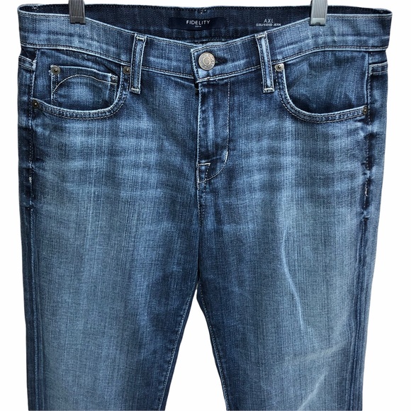 Fidelity AXL Girlfriend Jean Exile Vintage Sz 27 Medium Wash - Picture 4 of 16